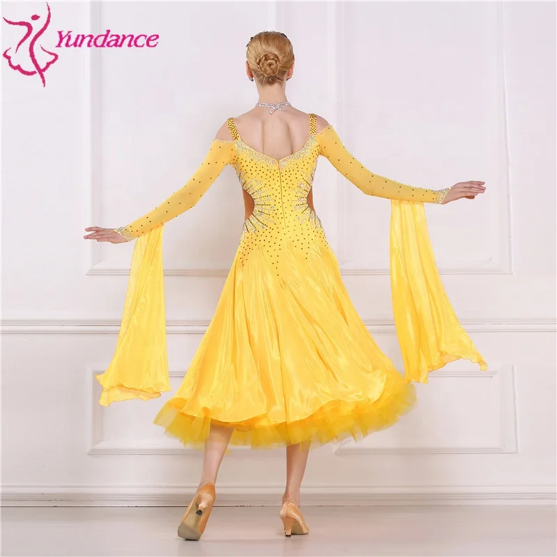 B-1695 Imported Fabrics Women Ballroom Dance Party Dress High-end Modern Smooth Dance Dress For Competition