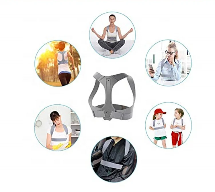Adjustable Posture Corrector for Men and Women Upper Back Brace for Clavicle Support and Providing Pain Relief from Neck, Back