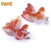 Gemstone Animal Figurine Marble Agate Keychain Custom Wholesale