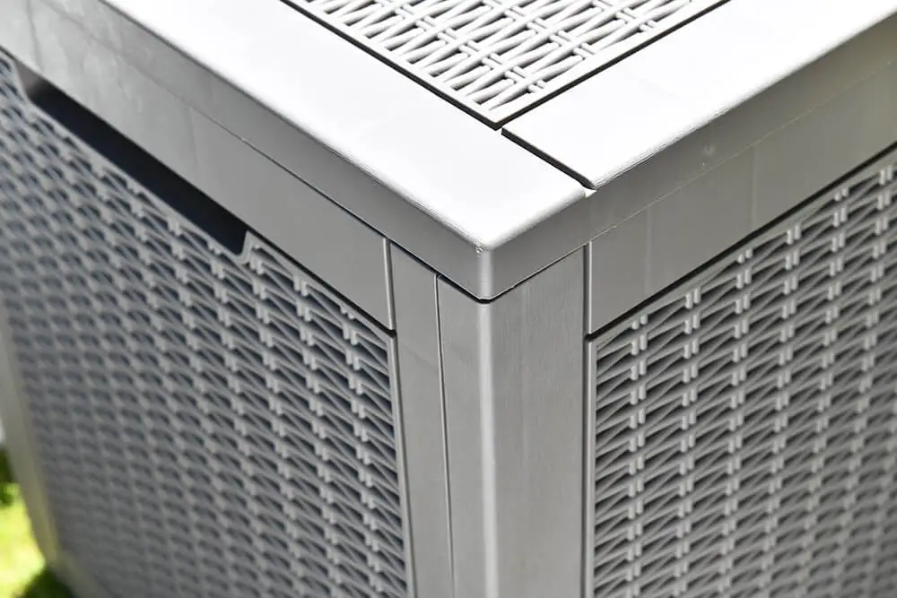 380l/100gal Impermeable Banco Cubierta Cobertizo De Jardín Contenedor