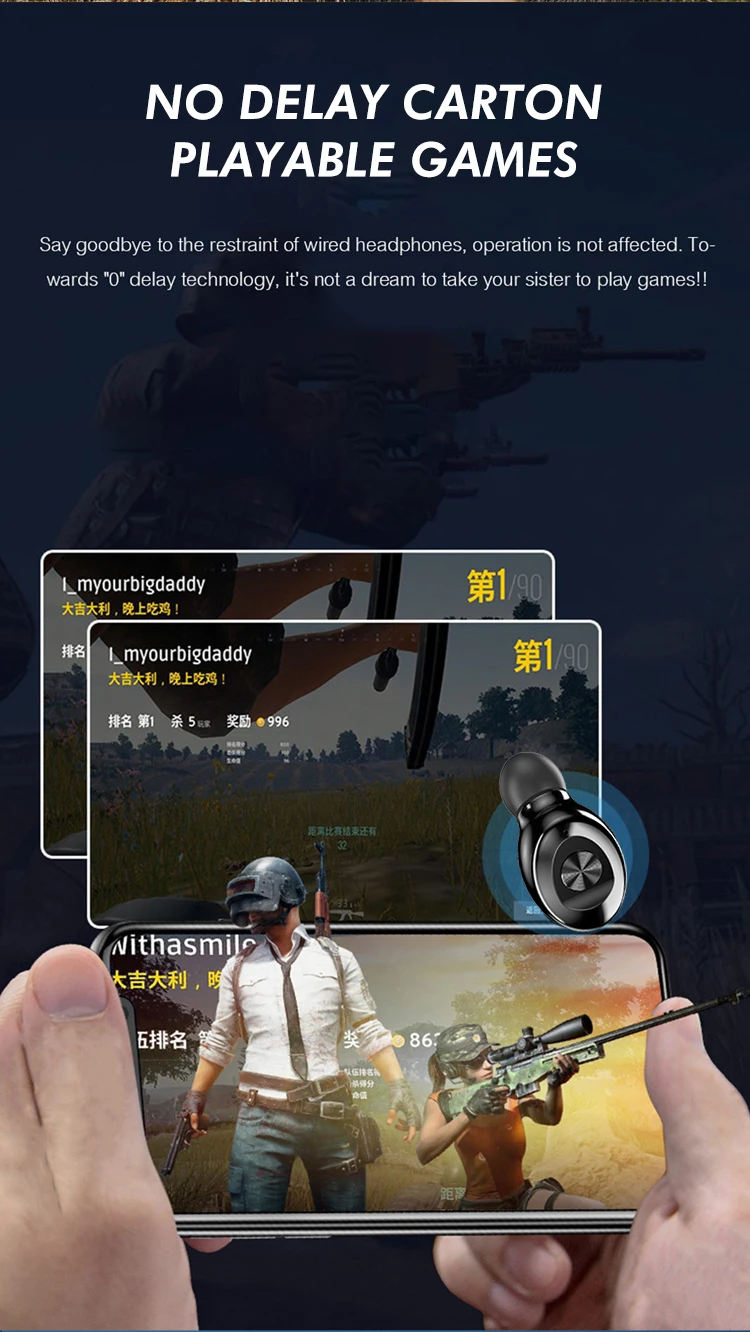 Jellico J18 New 2019 Trending Product Earbuds Noise Cancelling Earphone Bt5.0 TWS Earpieces With Charging Case - ANKUX.COM