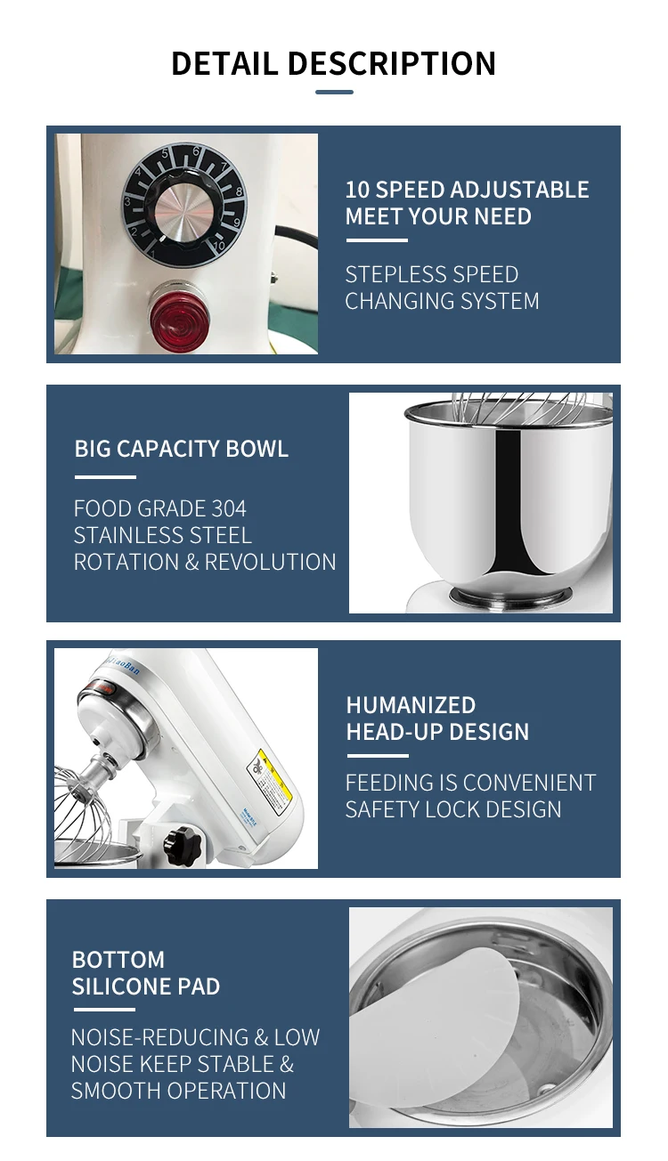 7l Professional Stand Mixer 7l Stand Mixer 7 Litre Model B7 Dough Flour Egg Food