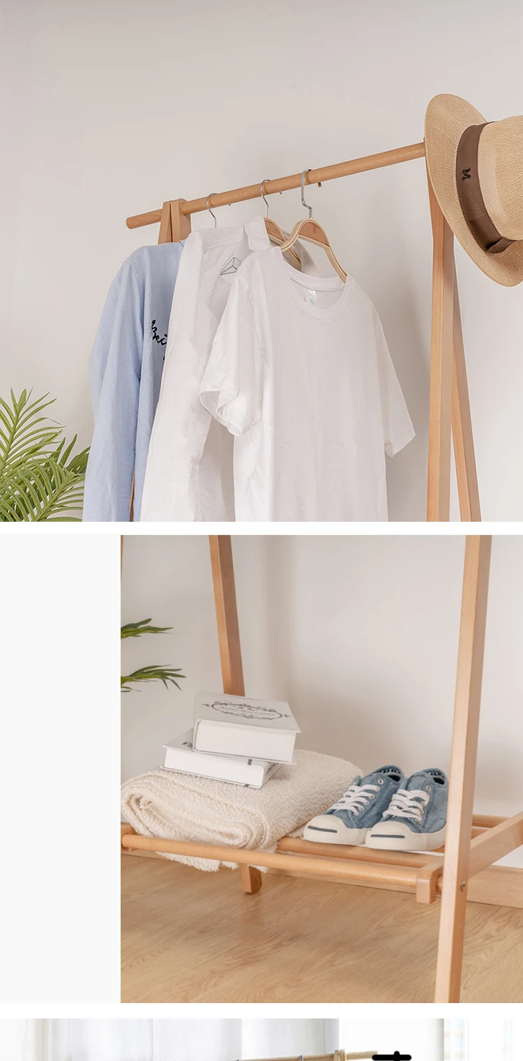 wooden clothing rack on Hot Sale Custom Nordic Newly Design Clothes Rack Floor Bedroom Modern Household Bag Hanger Simple Wooden Coat Racks Stand Buy Coat Racks Wooden Coat Rack Coat Rack Stand Product On Alibaba Com