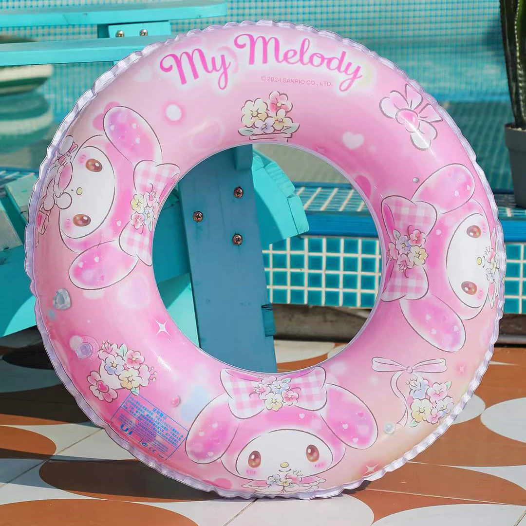 Sanrio Swimming Ring Kawaii Inflatable Swim Buoy Kawaii Hello Kt ...