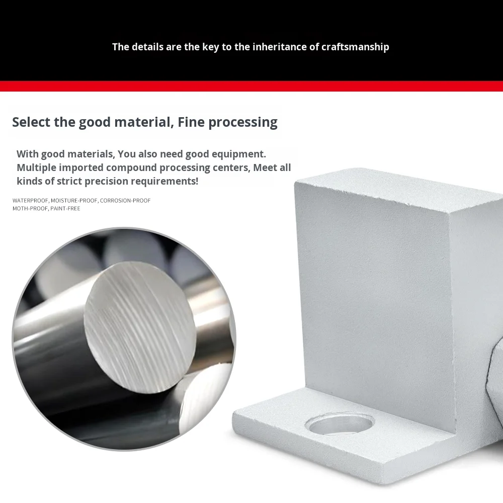 Aluminum Profile Accessories Horizontal End Support Feet 20/25/30/40/45 Foot Screw Rod Caster Connector for Heat Sink Cut supplier