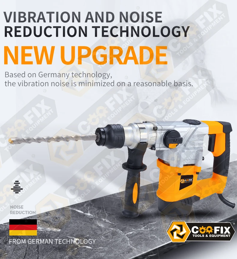 Coofix 1050watts 26mm Sdsplus Heavy Duty Electric Rotary Power Hammer