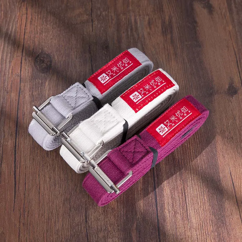 Bsci Factory New Buckle Narrow Yoga Stretch Strap Yoga Belt Cotton For