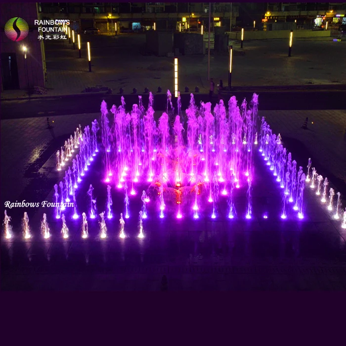 Customized Free Design High Quality Outdoor Square Music Dancing Water Fountain With DMX Lights