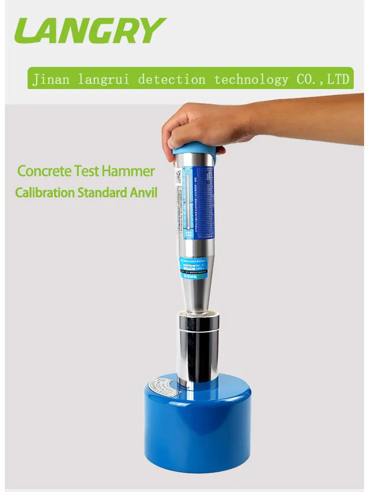 Langry Gz Portable Rebound Hammer Calibrates Steel Anvil Concrete