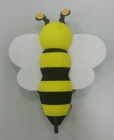 CanVivi Cute Bee Car Antenna Decoration Roof Antenna Hat Antenna Bubble Ball Decoration,Queen bee,2# 