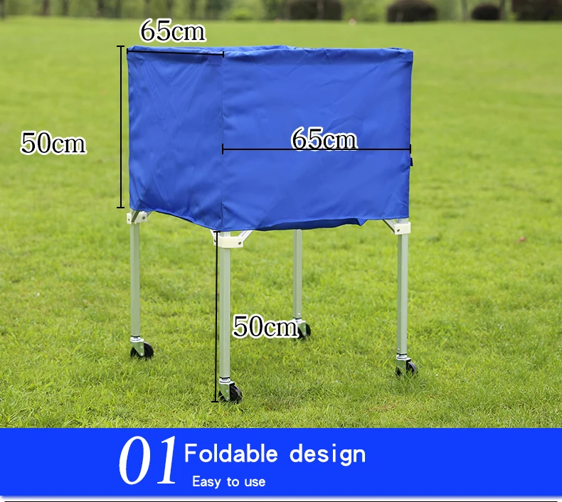wholesale high quality Portable tennis ball cart folding soccer basketball volleyball cart