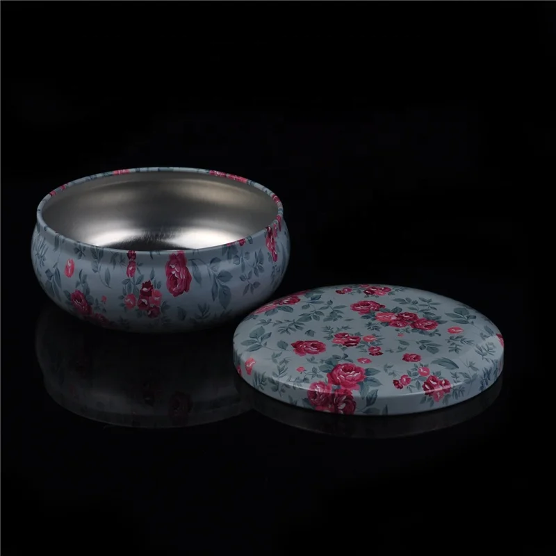 Vintage custom Metal Candle tin with lid for Wedding Decoration wholesales