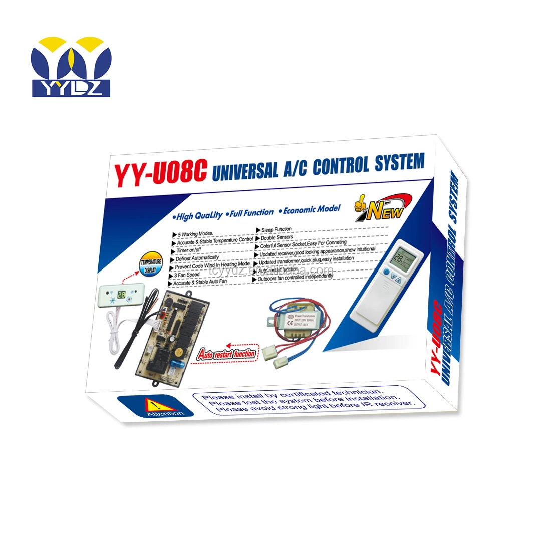 Qdu08c Universal Air Conditioner Control System Kit Spare Parts Ac Pcb