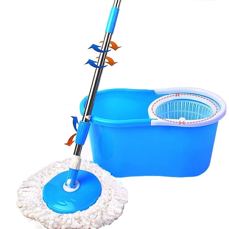 Mop And Bucket With Self Wringer Set Upgraded Square Cleaning