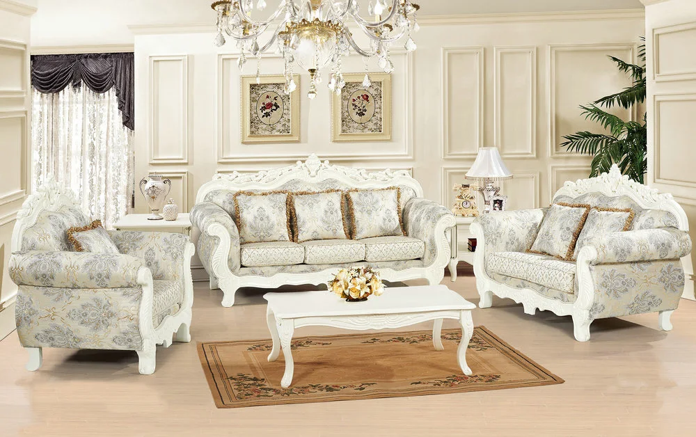Cream Color 1+2+3 Seater Luxury Chair Living Room Fabric Sofa Set Buy