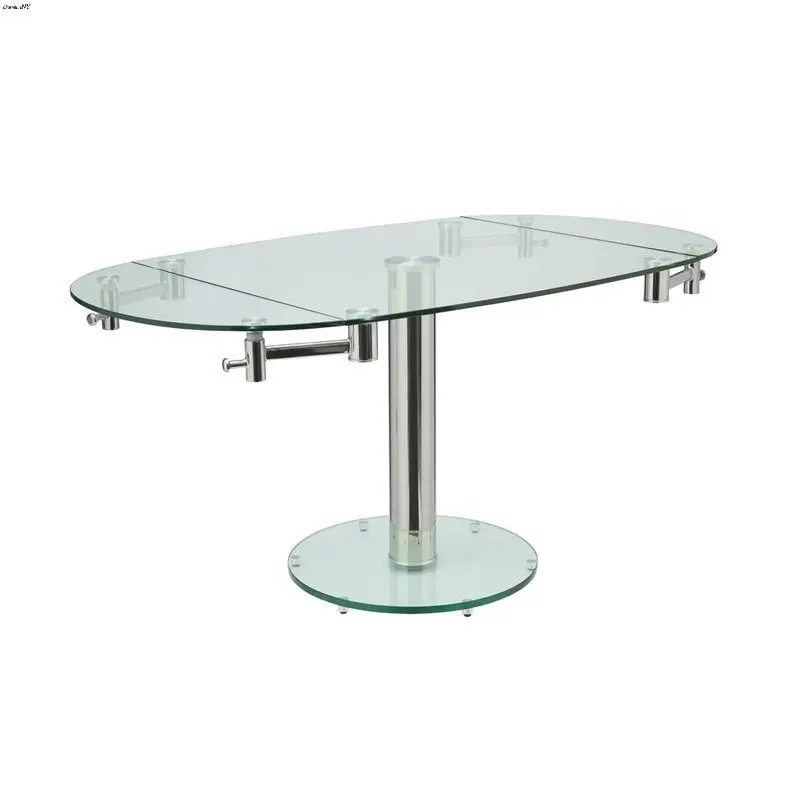 Oval Glass Dining Tables With Expandable And Extendable Function Buy Oval Glass Top Dining 4526