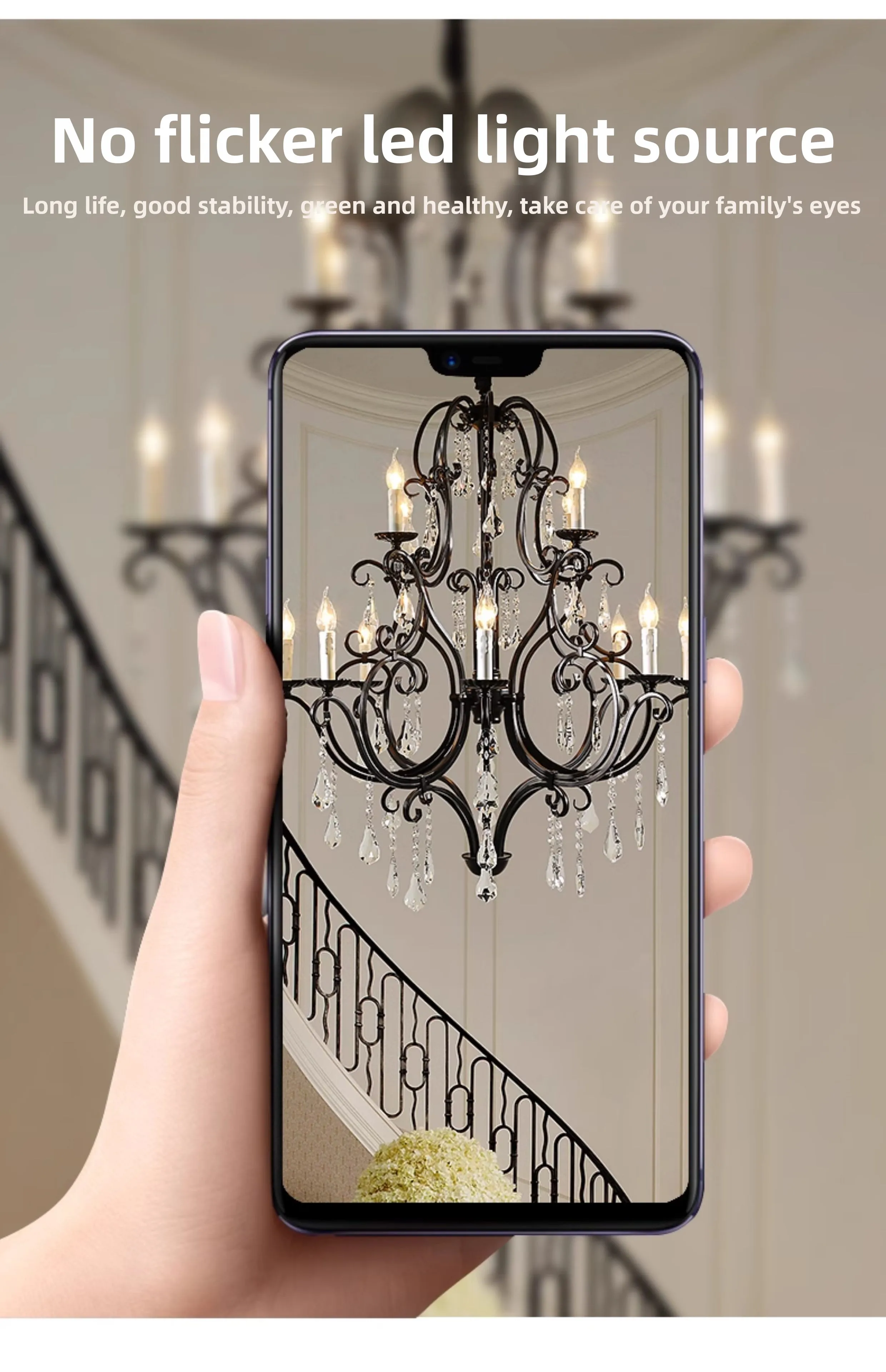 product large vintage retro brass black metal crystal chandelier customized home decor pendant light-4
