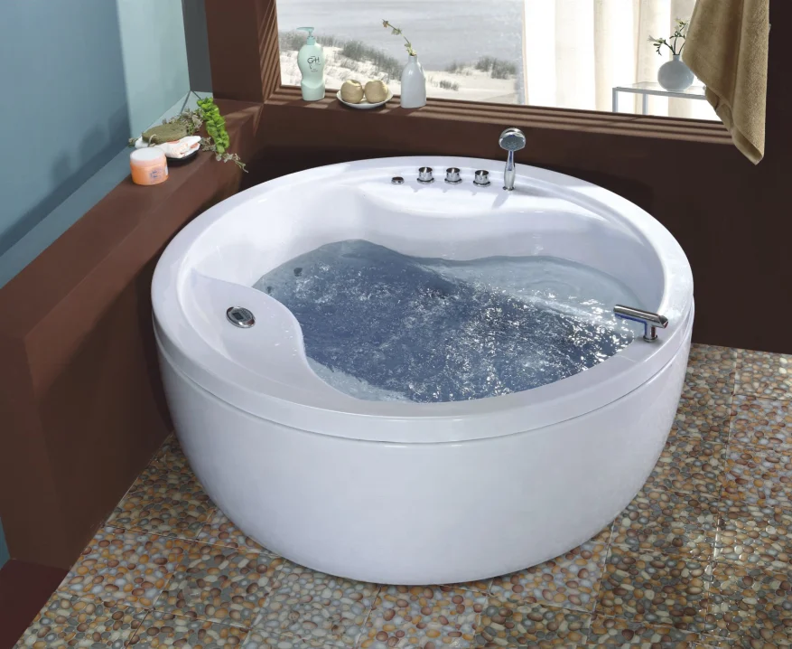ABS Massage Round big clear acrylic bath tub