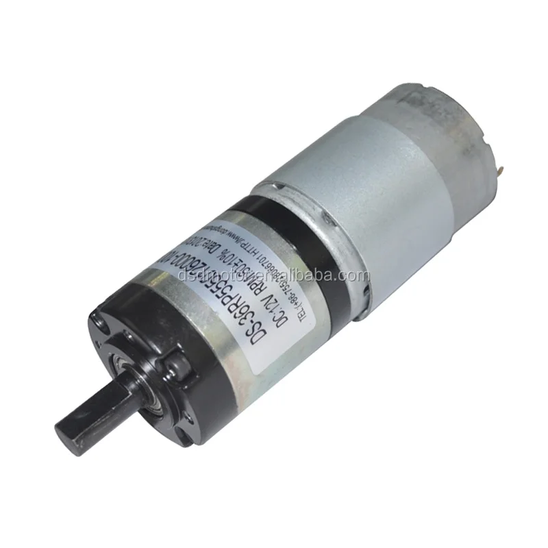 DSD 555 420mA max 36mm 12V  Speed Controller 120rpm 9Kgf.cm 10W DC Planetary Gear Motor For Express conveyor belt details