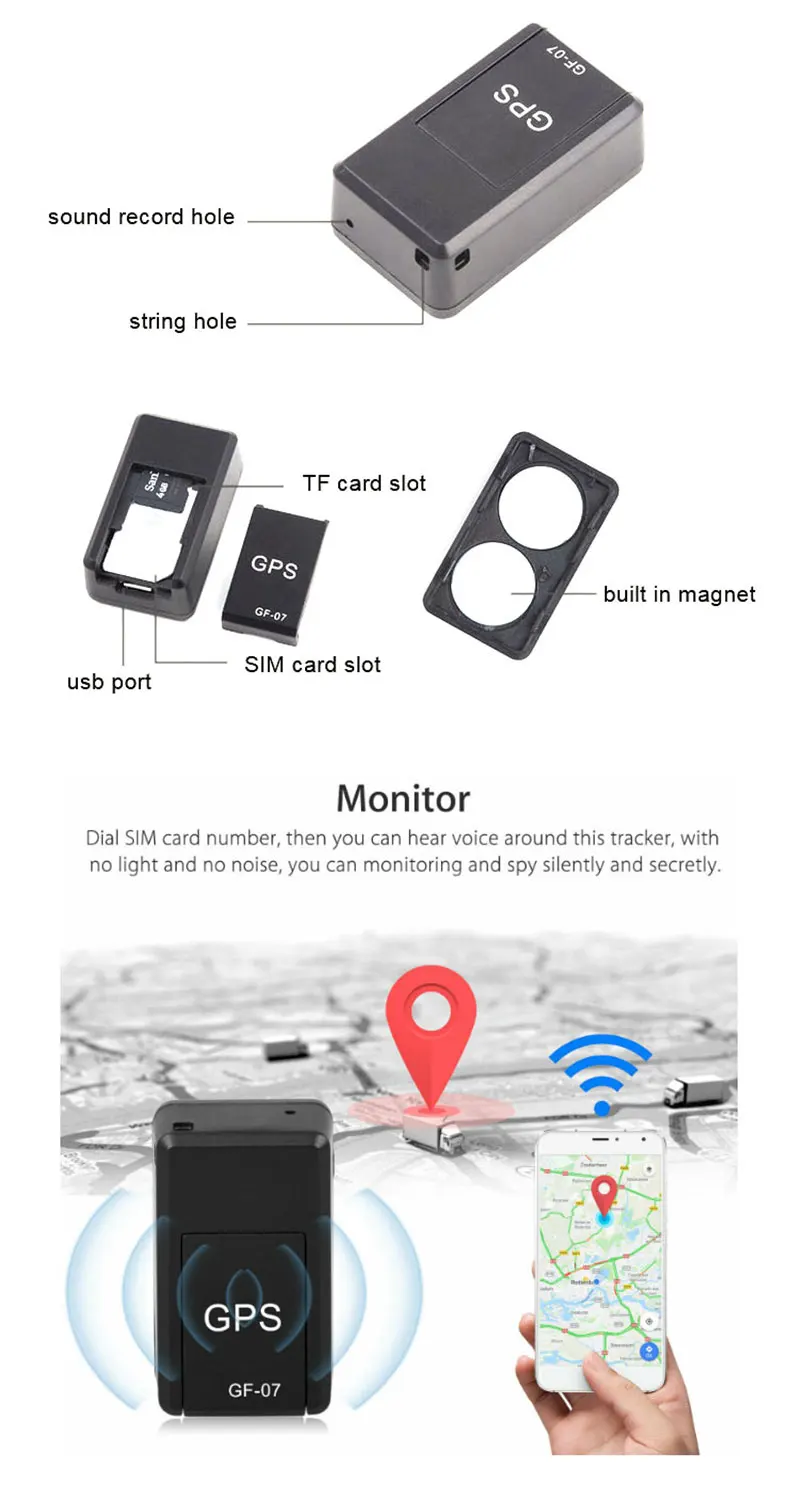 Ultra Gf-07 Gps Long Magnetic Sos Tracking Device Vehicle/car/person Location Tracker System - Buy Gps Mini Tracker, Gps Tracking Chip,Gps Tracking Car Product on Alibaba.com