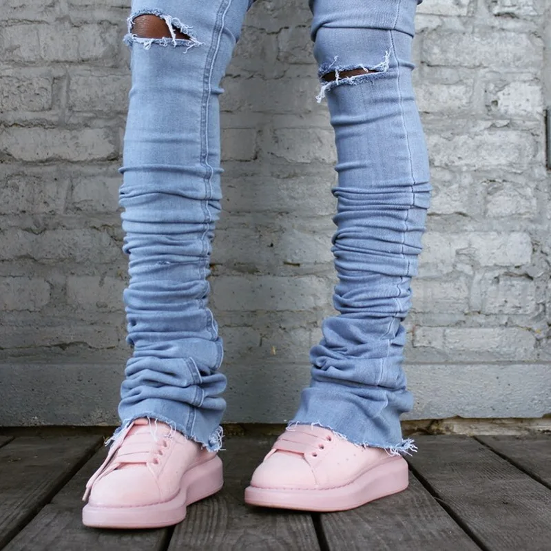 2021 New Arrivals Womens Stacked Jeans 