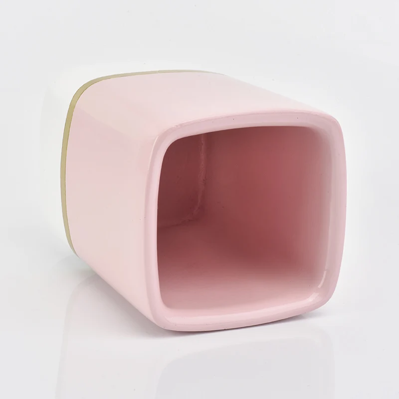 PU coating concrete candle containers