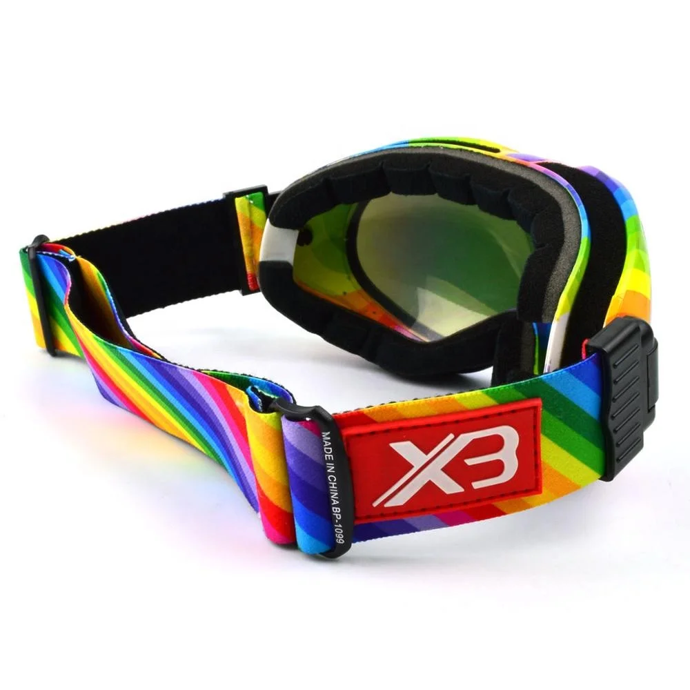 Wholesale Rainbow High End Racing Ski Goggles Anti Fog Scratch Resistant Snow Ski Glasses Buy