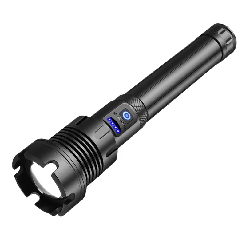 XHP90 Powerful Flashlight Rechargeable COB LED New Telescopic Zoom Torch Light Camping LED Flashlight Manufacture