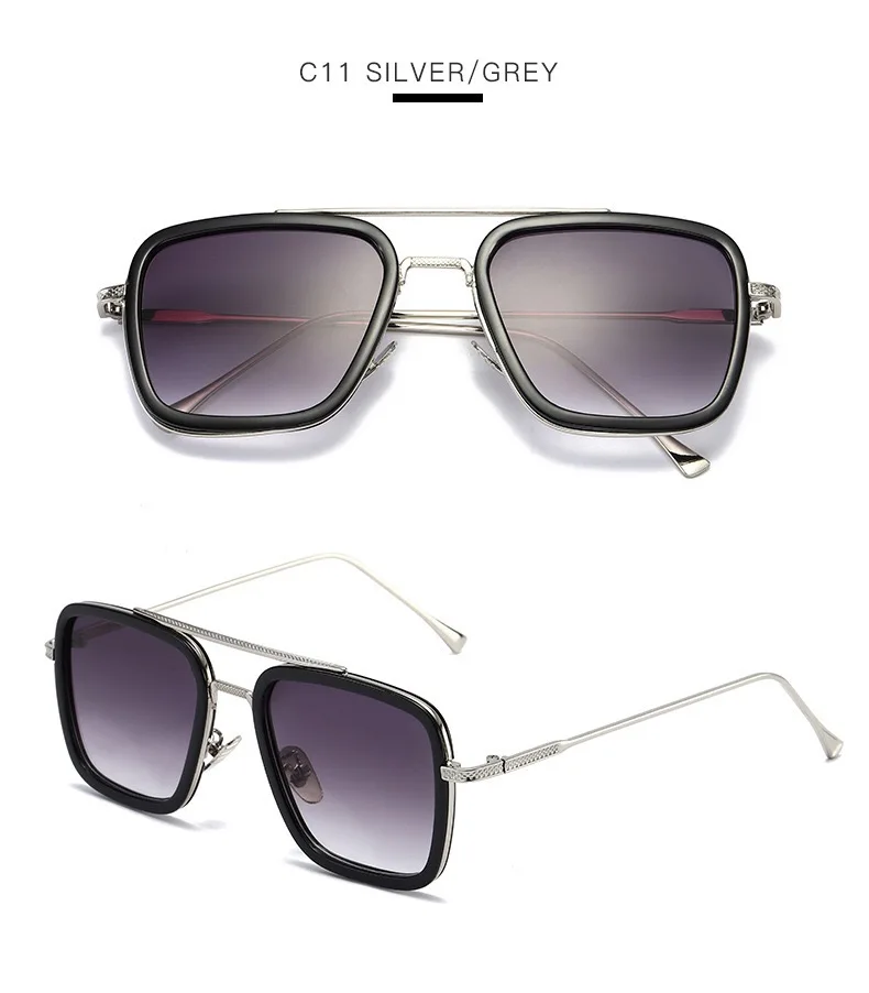 mooo 热卖铁人托尼斯塔克太阳镜批发便宜的价格男士时尚