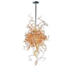 New design Fashion Conterpiece Brown Amber long bend glass home Club deco lighting light