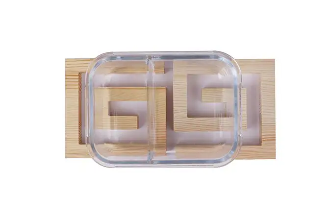 Natural Modern Pine Wood Nesting Trivets for Hot Plates, Pans, and Pots. For Kitchens, Tables, and Countertops