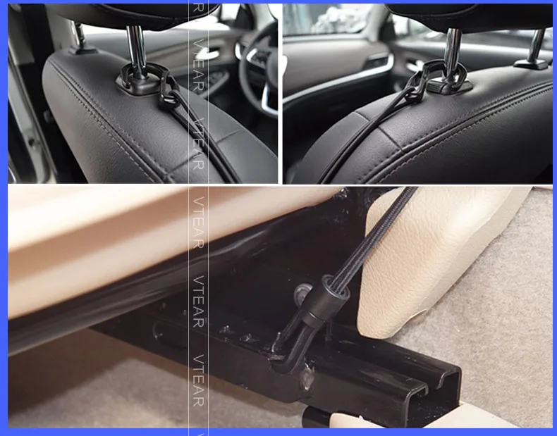 Vtear Universal Mesh Trunk Car Seat Storage Bag Organizer Styling Rear