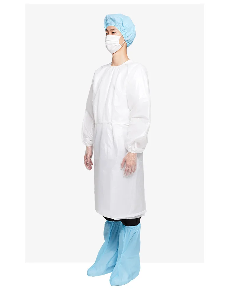 Factory Direct Sales Disposable Body Suits Clothing Isolation Apron Disposable Civil White/Blue Isolation Gowns