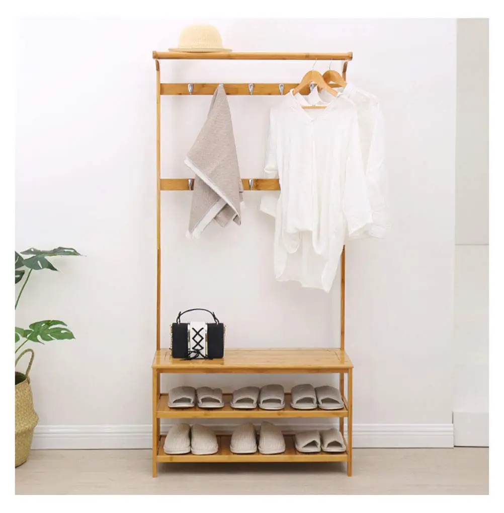 Bamboo Clothes Coat Stand Shoes Rack Hat Umbrella Bag Stand Buy Wooden Shoe Bench Shoe Rack Folding Shoe Rack Product On Alibaba Com