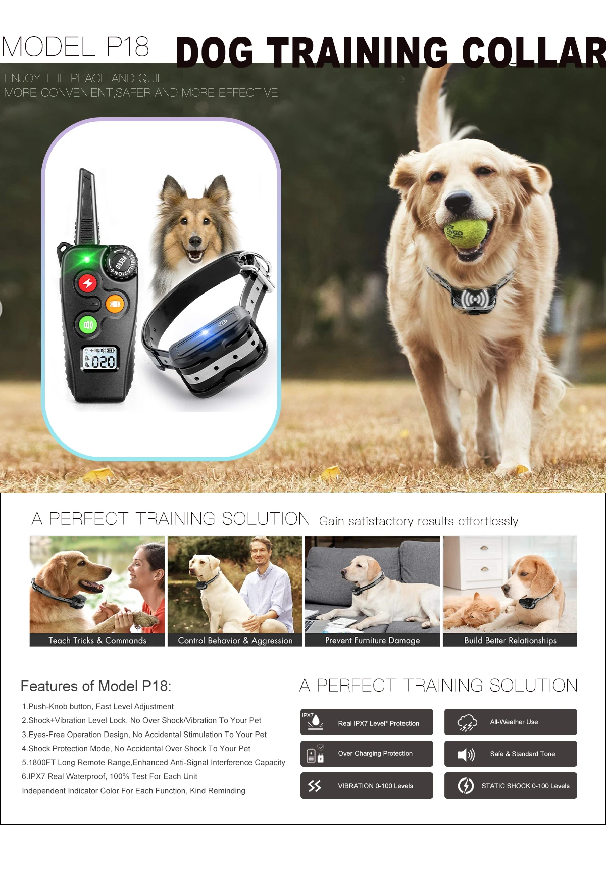 Shenzhen Smartpet Technology Co., Ltd. Dog Training Collar, Anti Bark