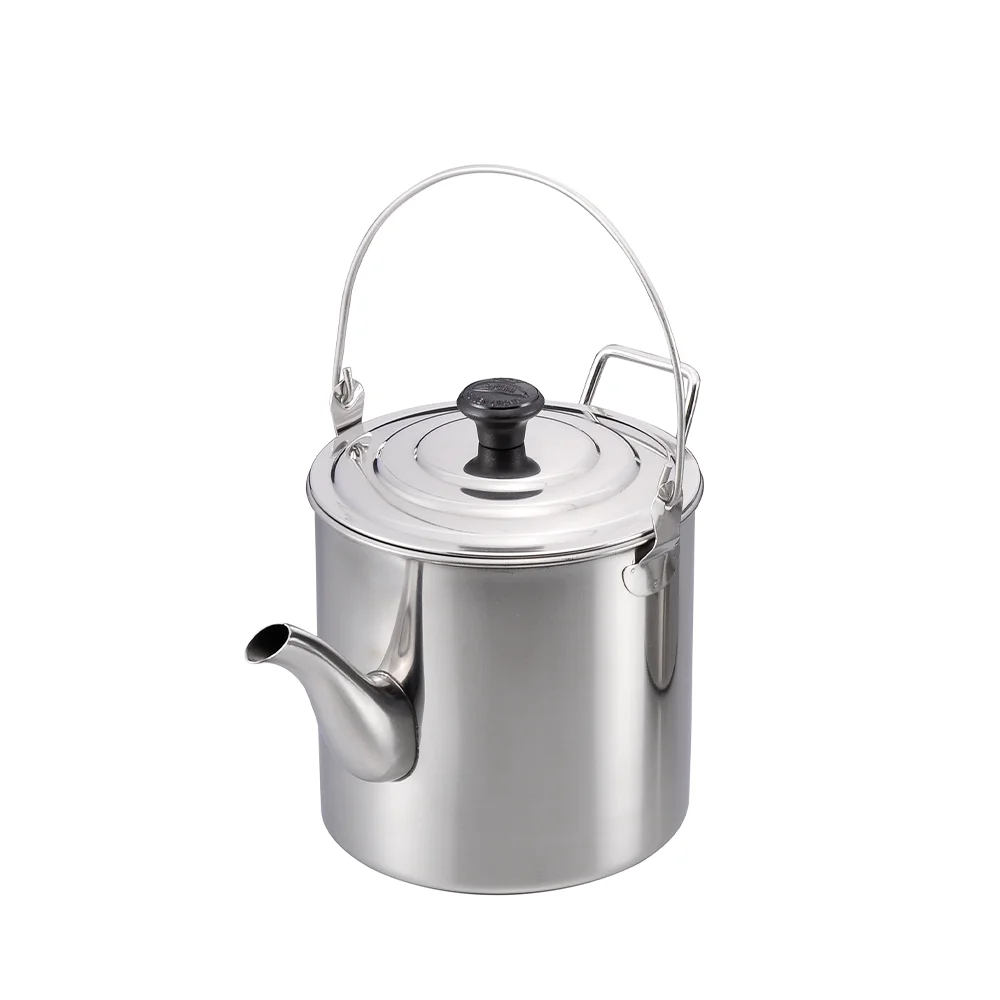 Customized Camping Coffee Tea Kettle Outdoor Travel Stainless Steel Portable Tea Water Kettle Camping Coffee Kettle factory