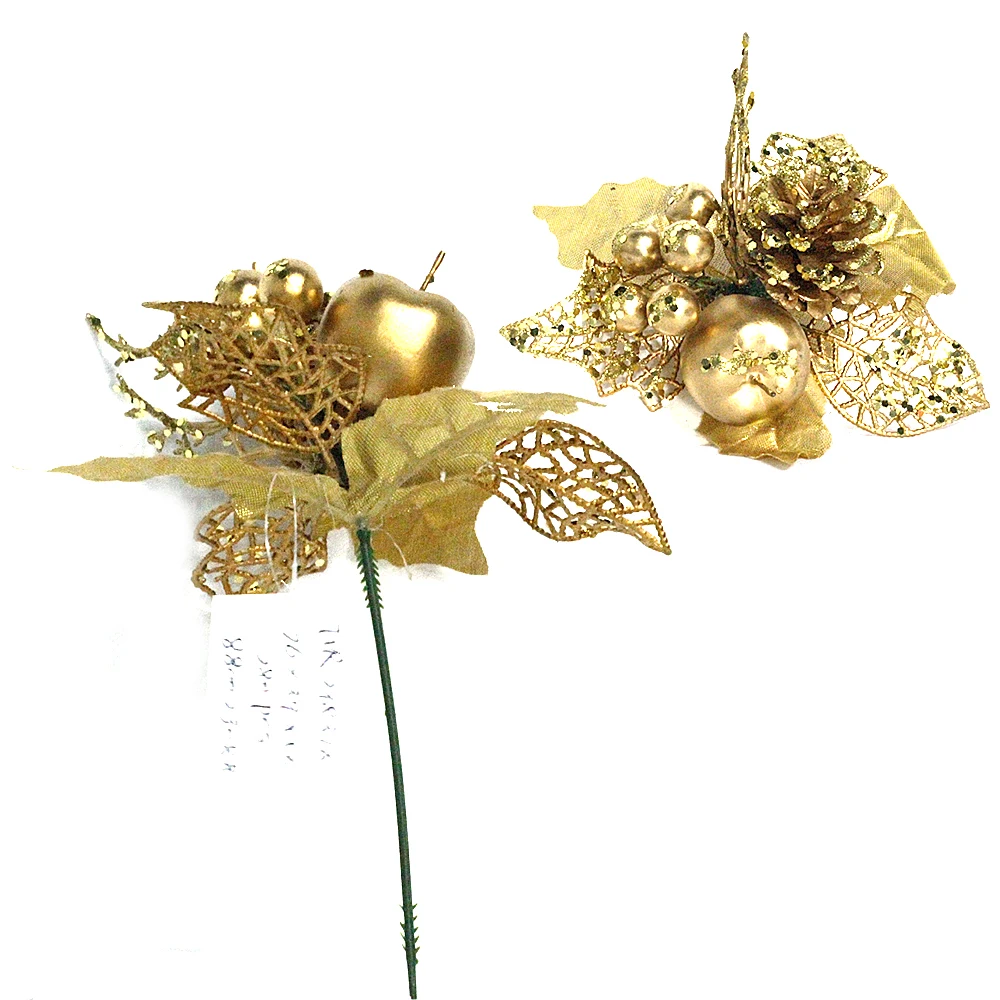 Decorative Christmas Holly Tree Floral Picks Christmas Decoration