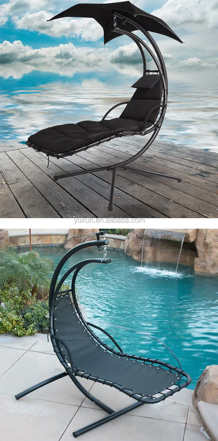 poolside chaise lounge chairs on Garden Relax Swings Hanging Chaise Lounger Chair Arc Stand Patio Adult Hammock Swing Lounge Chair Buy Antique Chaise Lounge Chair Patio Garden Swing Chairs Free Standing Swing Chairs Product On Alibaba Com