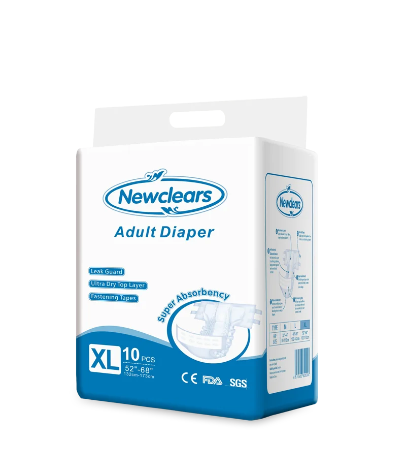 Disposable Natural Adult Bed Wetting Diapers For Bedridden Patients