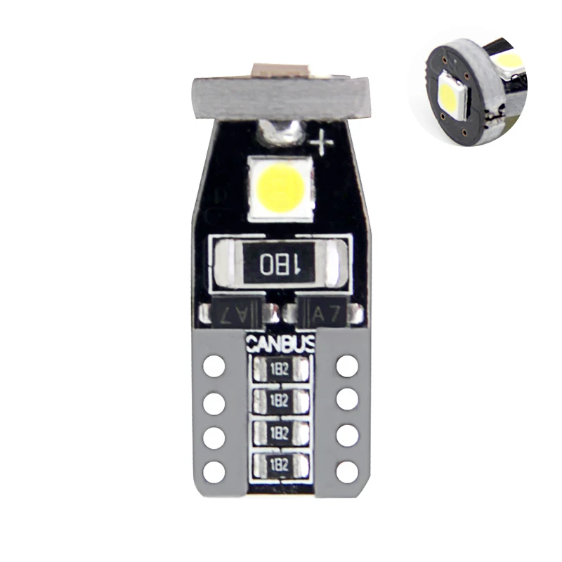 Led T10 W5W 194 168 Led  car Bulb T10 Wedge 3030 3smd led car bulb