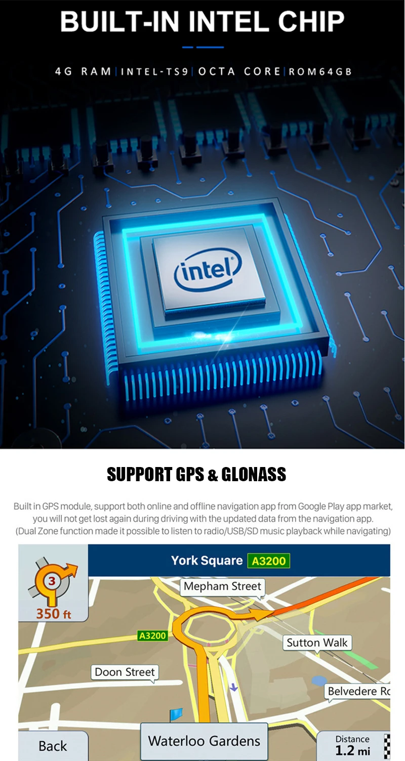 9"  Android Car DVD GPS Multimedia Player  For kia Borrego ( 2017---) With Octa Core 4GB RAM + 64GB ROM/CarPlay/DSP/Wi-Fi/4G