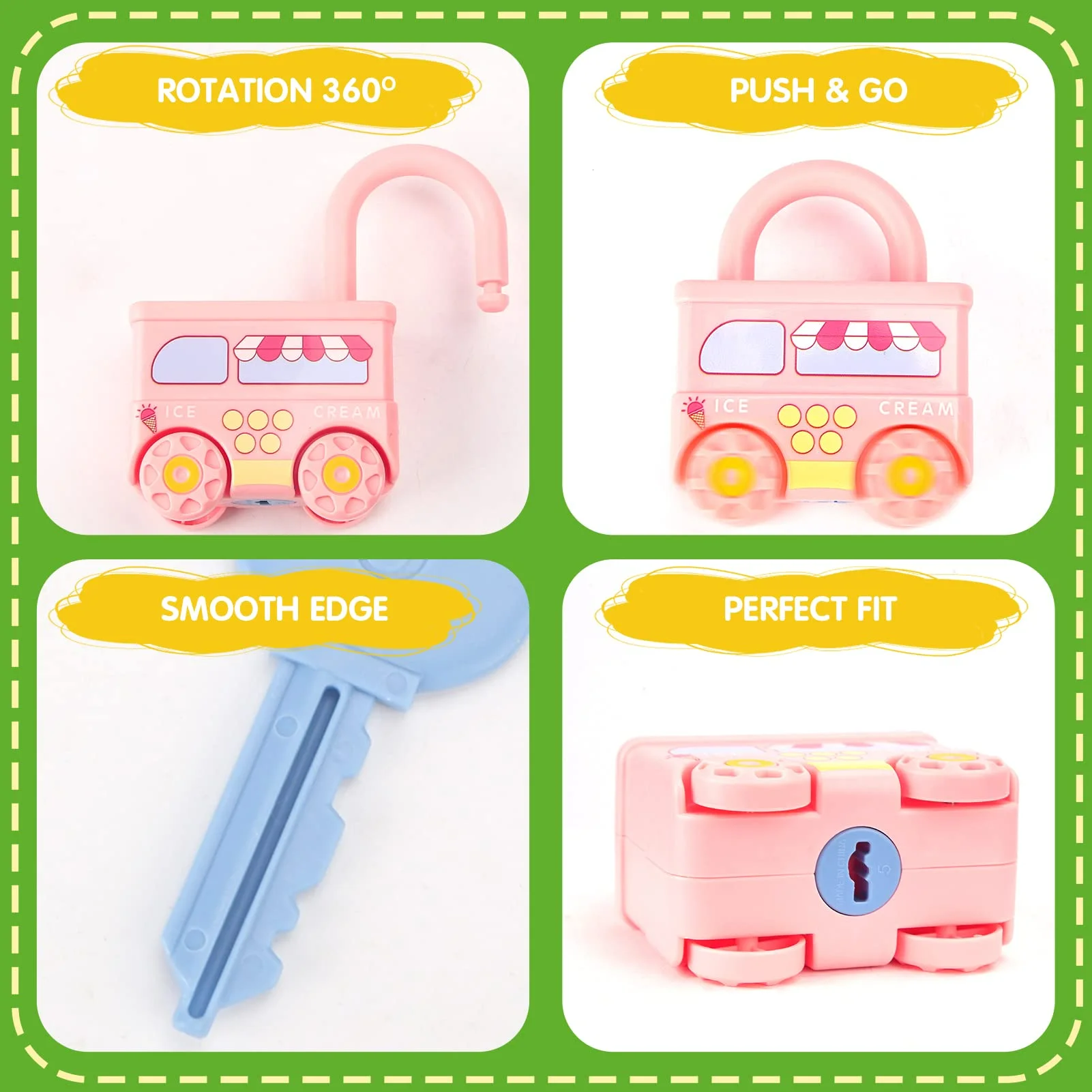 Kids Lock & Key Toy Learning Locks Montessori Toys Numbers Counting Educational Toys Buy Lock
