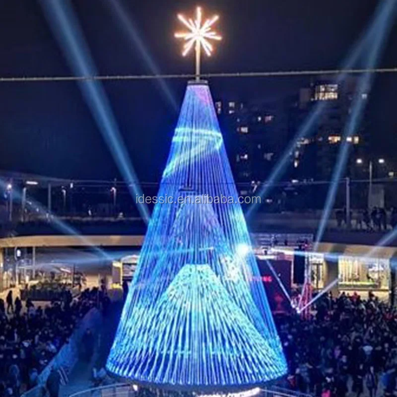 Outdoor Giant Christmas Mega Tree Lighting Of String Lights For