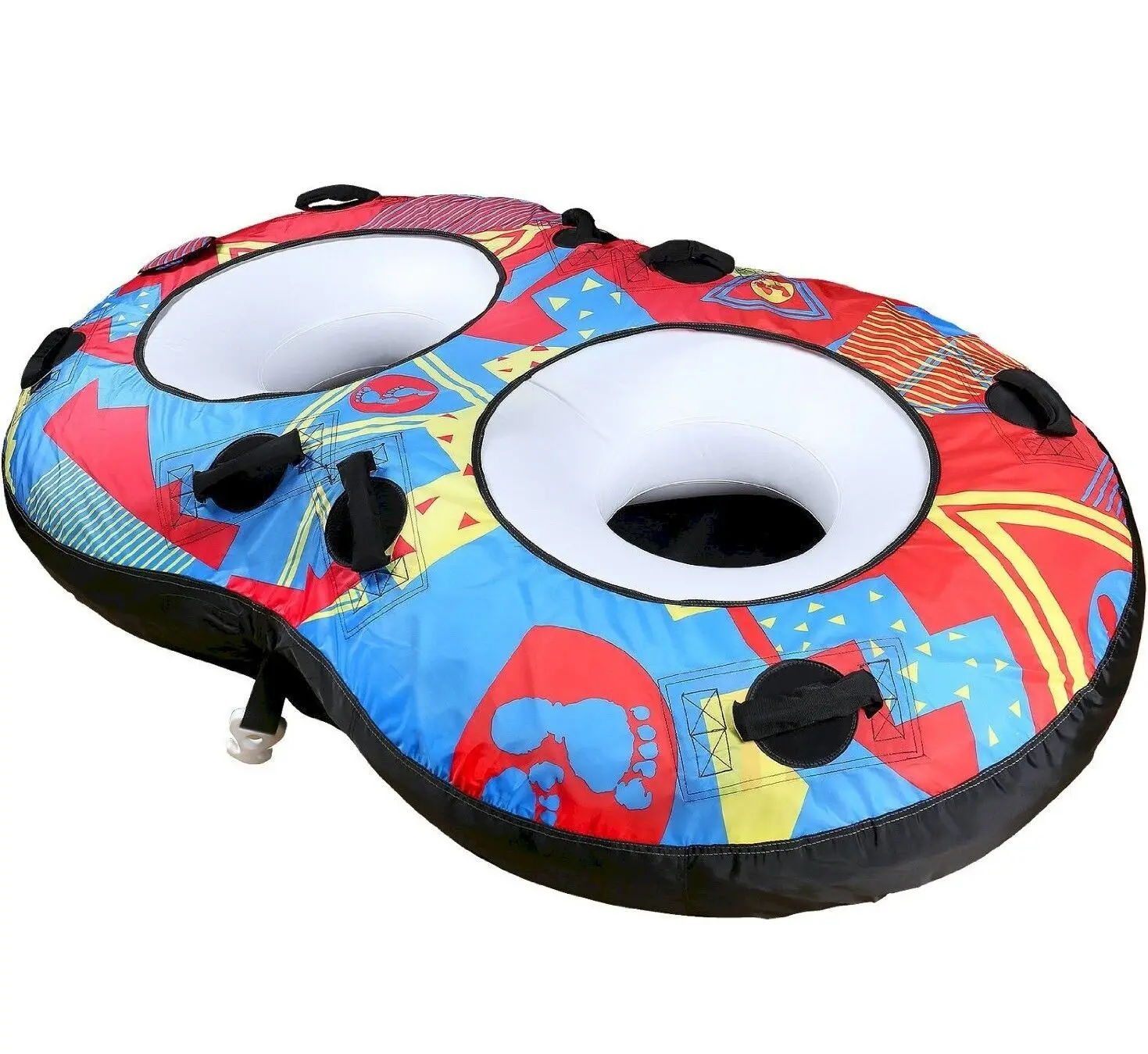 Inflatable Boats For Adults 4-Person Recreational Inflatable Banana Boat With Storage Bag, Foot Pu Banana Tube