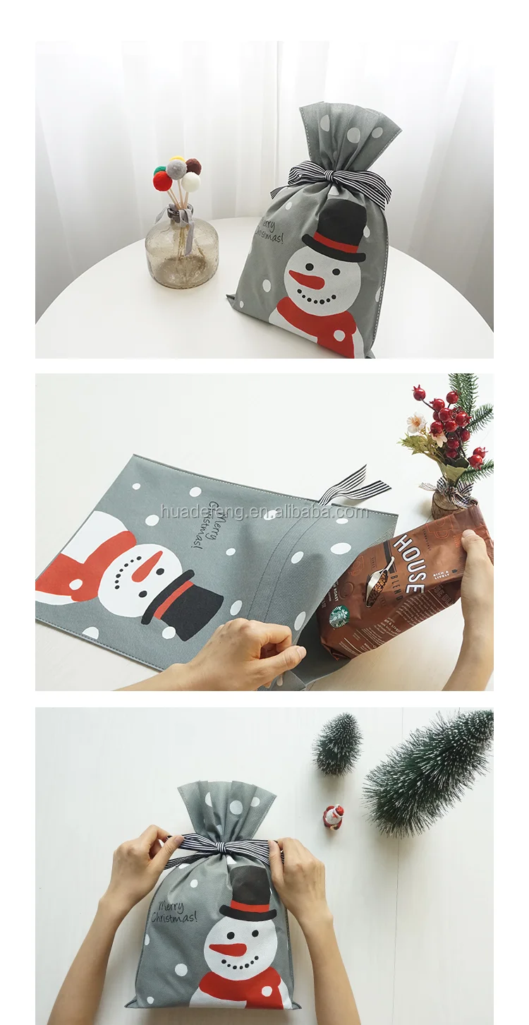 santa christmas bag