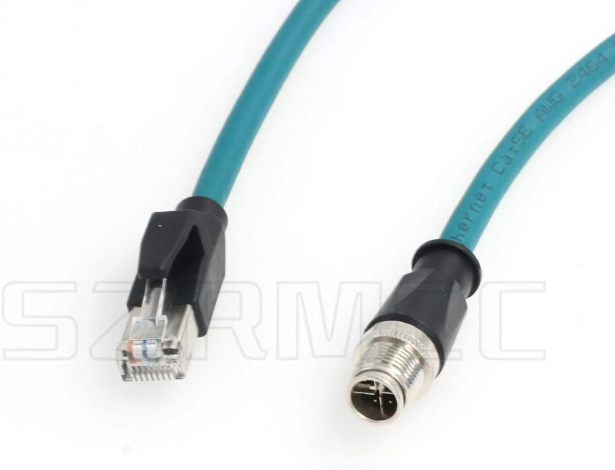 M12 To Rj45 Cable M12 Connector Xcode 8pin To Rj45 Cat5e