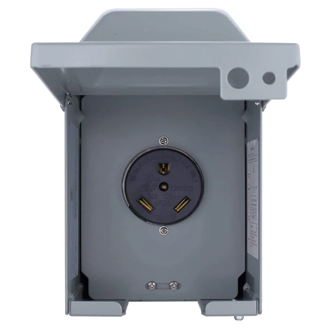 RV Breaker Box - RV Electrical Outlet RV Receptacle Outlet Box 30 Amp