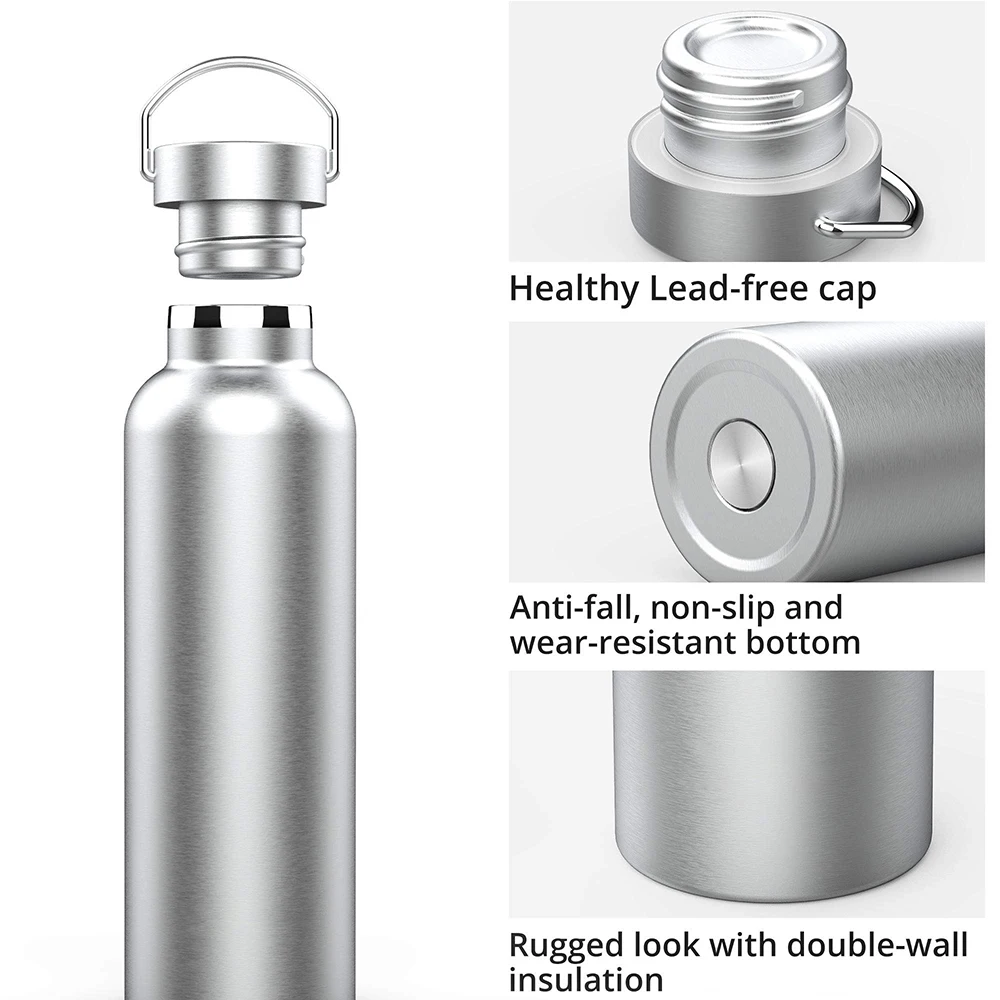 Custom Outdoor Popular Stainless Steel Double Wall Sport Water Bottle ...