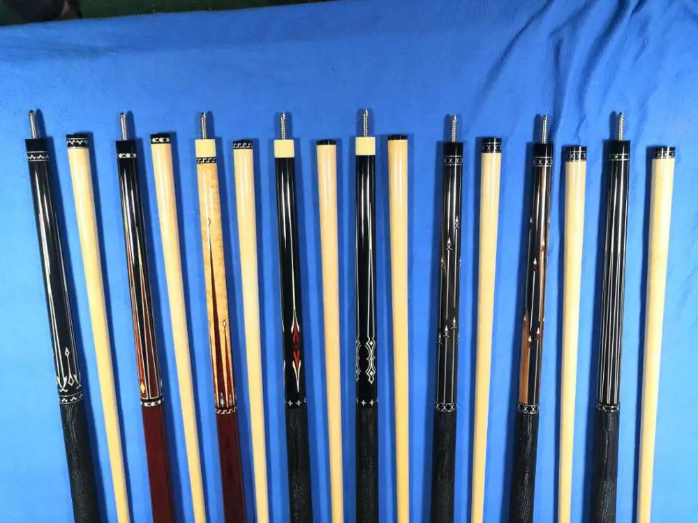 Professional 1/2 Radial Joint Inlay Carom Cue Billiard Pool Cue With