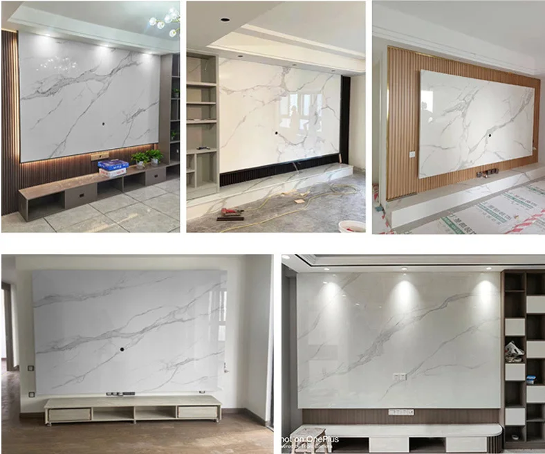 Hotselling Artificial Marble Wallboard Polished Glaze Uv Marble
